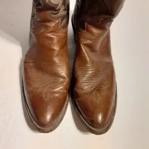 Justin Vintage Style 8732 Brown Leather Western Cowboy Boots 9.5 B Justin Boots | Shoes | Justin Vintage Style 8732 Brown  main image 2